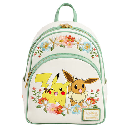 Loungefly Pokemon Pikachu & Eevee Floral backpack Nerdscape