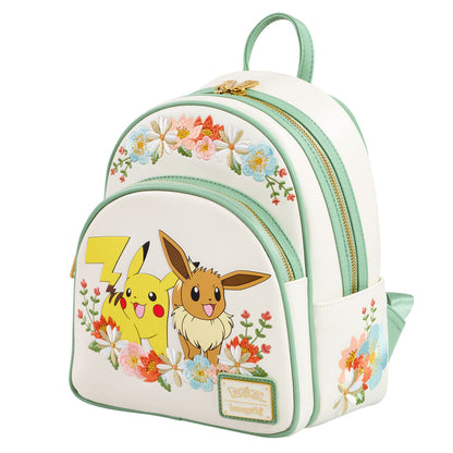 Loungefly Pokemon Pikachu & Eevee Floral backpack Nerdscape