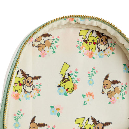 Loungefly Pokemon Pikachu & Eevee Floral backpack Nerdscape