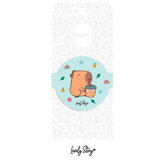 Capibara Bubble Tea magnet - Nerdscape