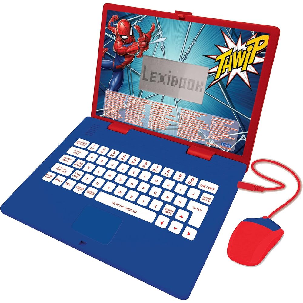 English - Portuguese Marvel Spiderman educational laptop Nerdscape