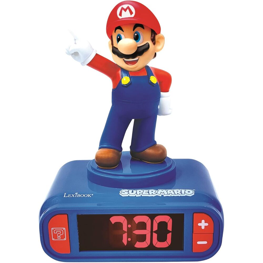 Super Mario Bros Mario Digital alarm clock night light Nerdscape
