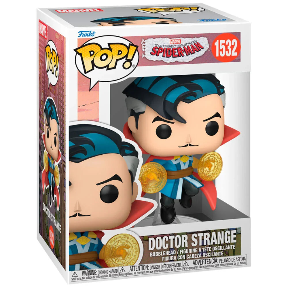 Funko Pop! Marvel Spider-Man Doctor Strange - Figura da Collezione Vinyl Nerdscape