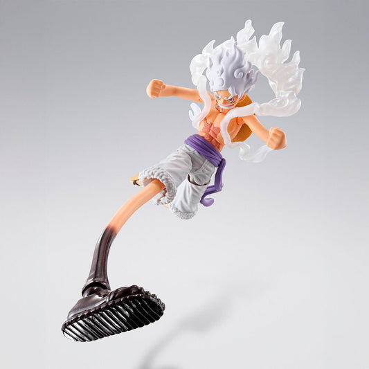 Figurine One Piece Monkey D. Luffy Gear 5 Future Island Egghead SH Figuarts de 15,5 cm