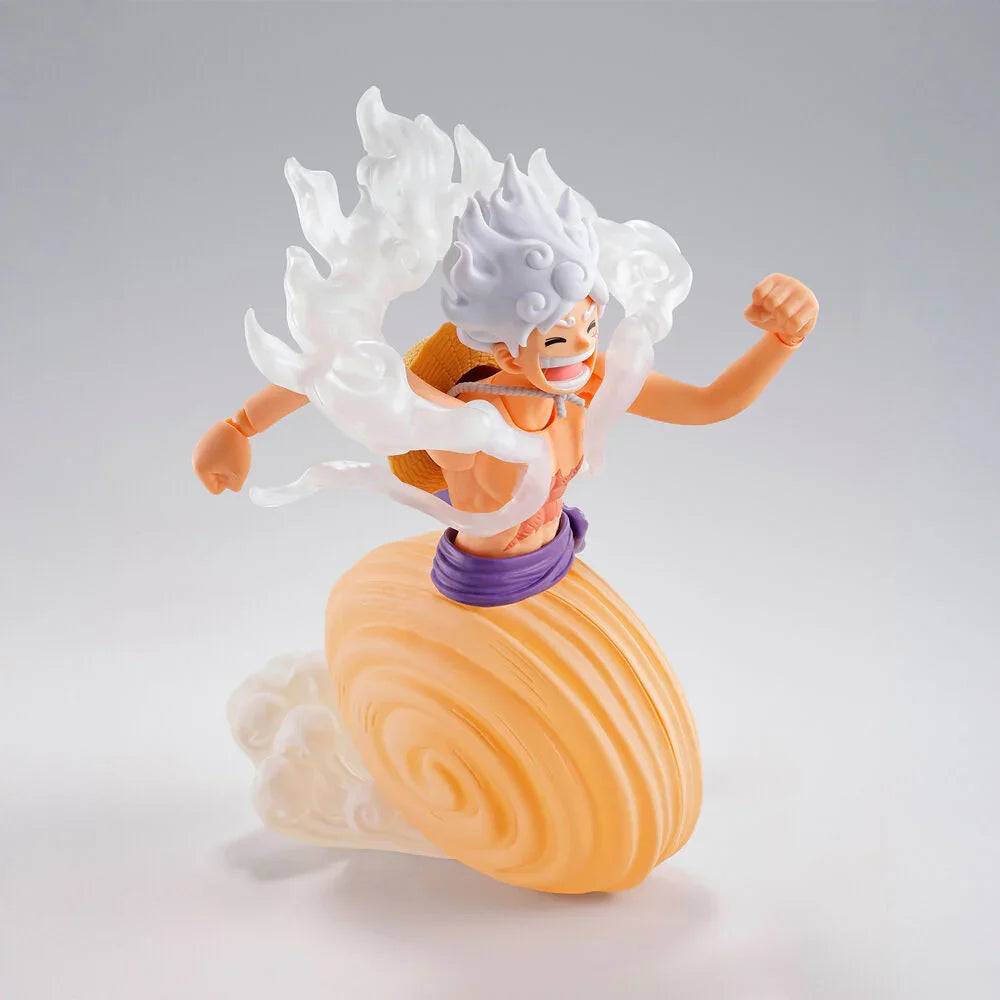 One Piece Monkey D Luffy Gear 5 Future Island Egghead S.H. Figuarts figure 15,5cm Nerdscape