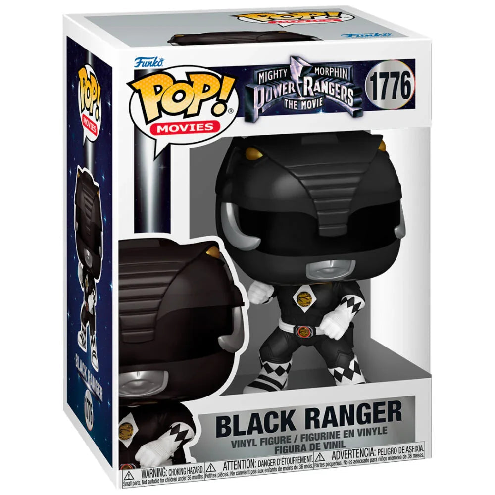 Funko Pop! Mighty Morphin Power Rangers Black Ranger - Figura da Collezione Vinyl Nerdscape