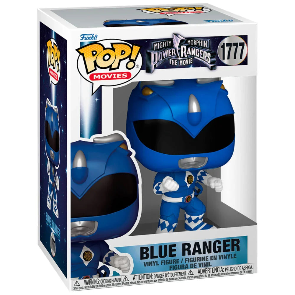 Funko Pop! Mighty Morphin Power Rangers Blue Ranger - Figura da Collezione Vinyl Nerdscape