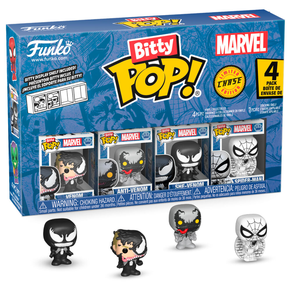Funko Pop! Marvel Spider-Man Venom - Figura da Collezione Vinyl 4 pezzi Blister Nerdscape