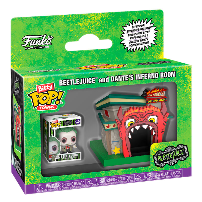 Funko Pop! Town Beetlejuice Dante's Inferno Room - Figura da Collezione Vinyl Nerdscape