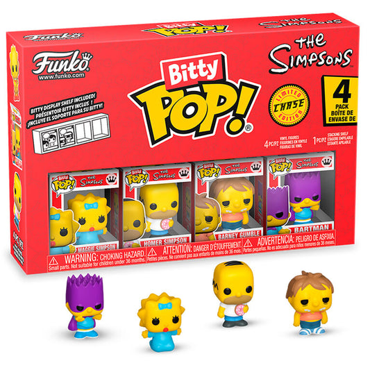 Blister 4 figures Bitty POP The Simpsons Maggie