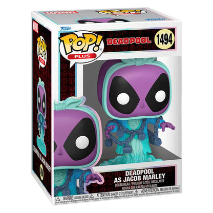 Funko Pop! Marvel Deadpool - Deadpool as Jacob Marley - Figura da Collezione Vinyl Nerdscape