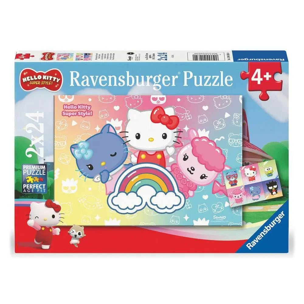 Hello Kitty puzzle 2x24pcs with poster for kids age 4+