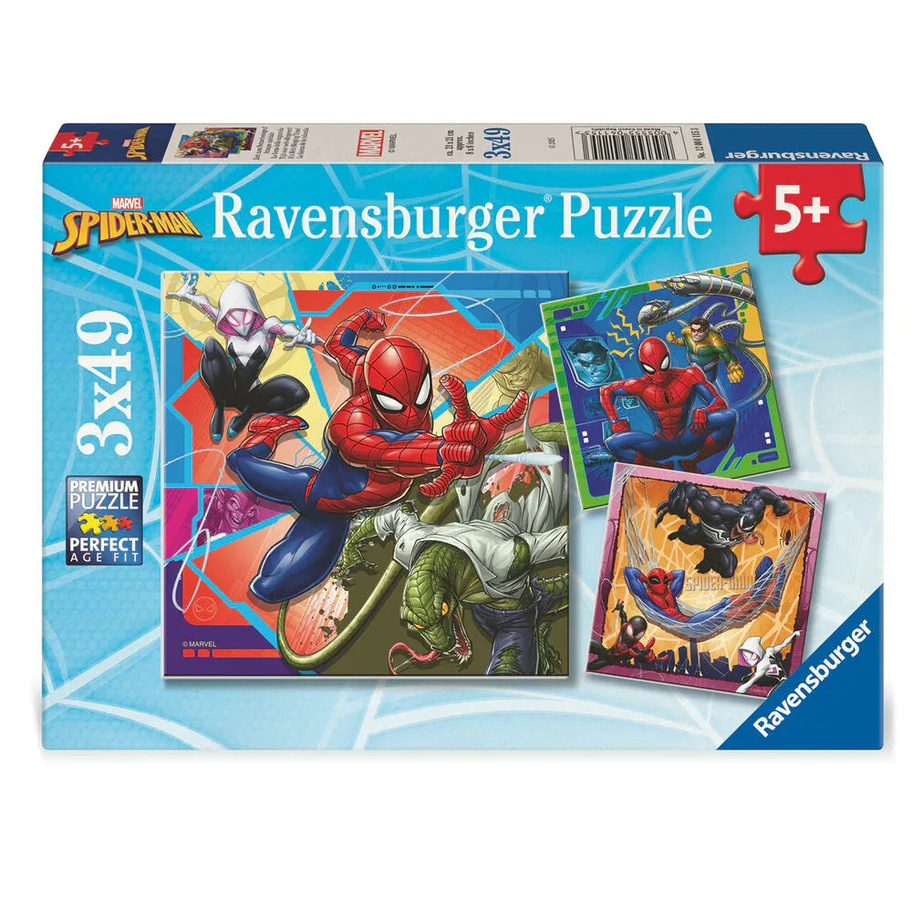 Marvel Spiderman puzzle 3x39pcs Nerdscape