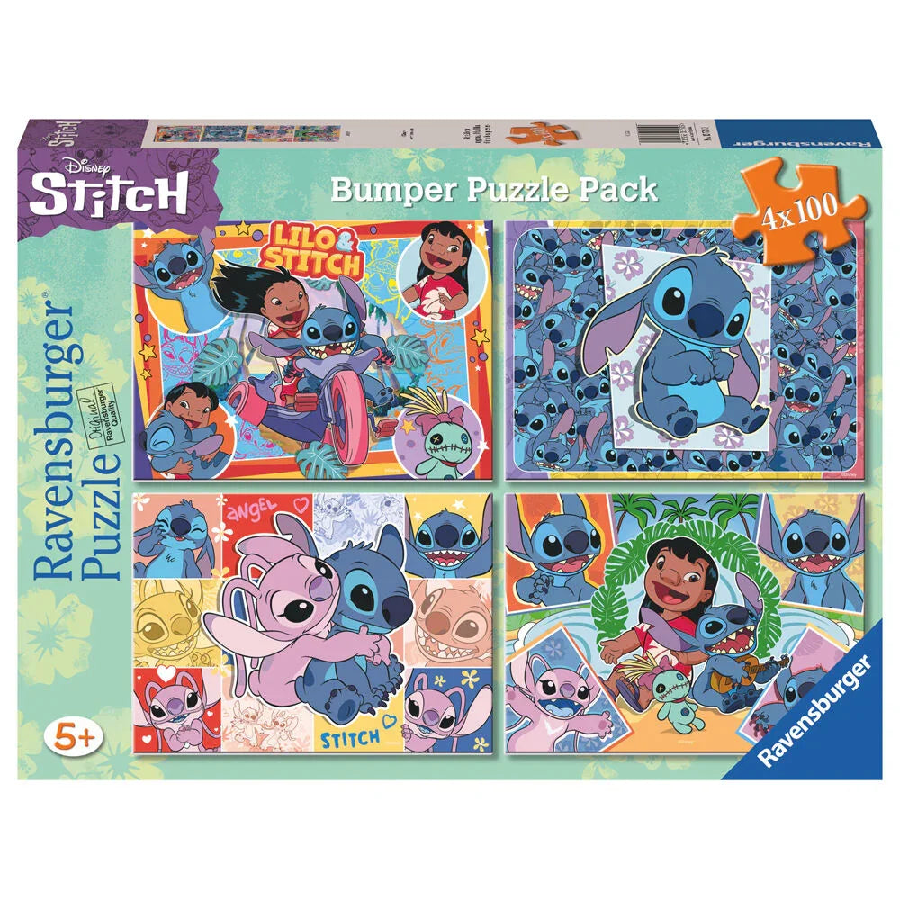 Disney Stitch puzzle 4x100pcs Nerdscape