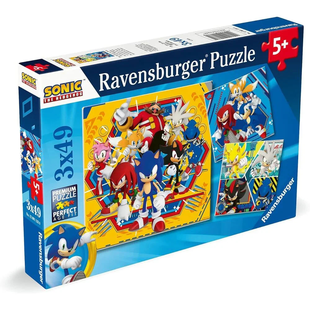 Sonic the Hedgehog puzzle 3x49pcs Nerdscape
