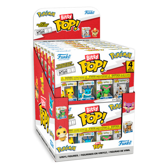 Assortiment de 4 figurines Bitty POP Pokémon sous blister