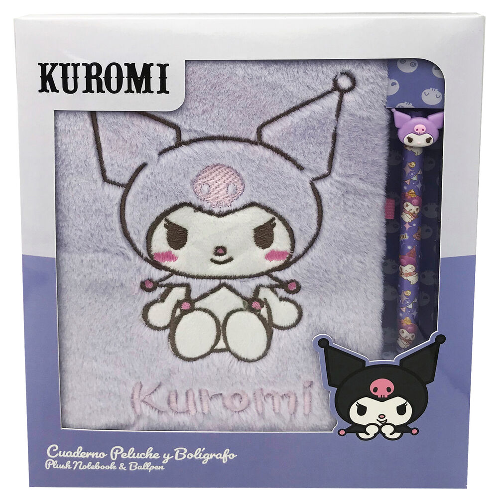 Hello Kitty Kuromi Cuddly notebook + pen Nerdscape