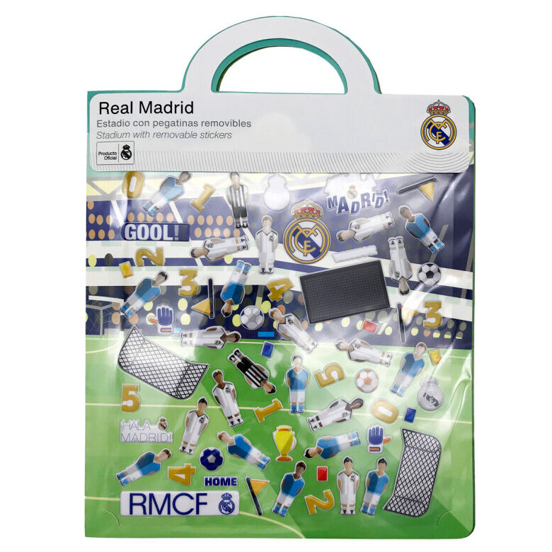 Real Madrid reusable stadium 3D stickers book Nerdscape