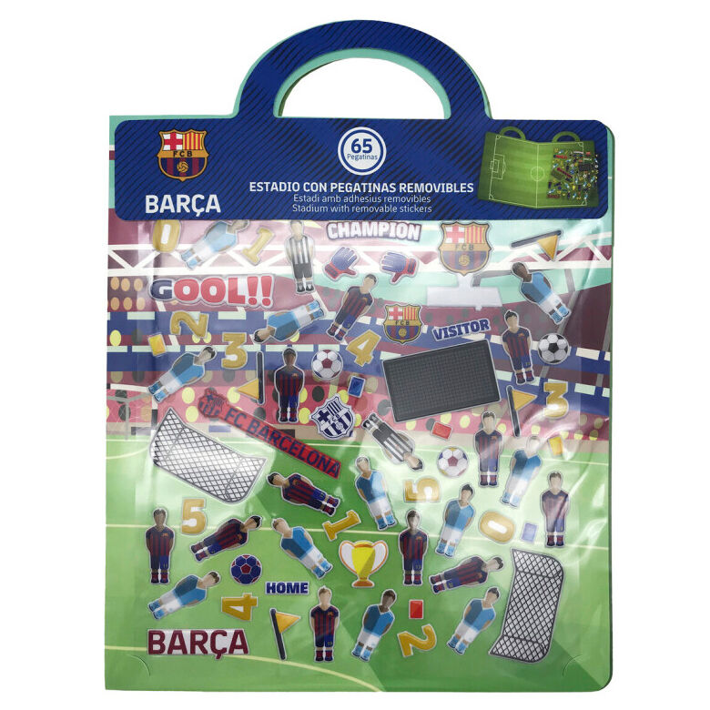 FC Barcelona reusable stadium 3D stickers book Nerdscape