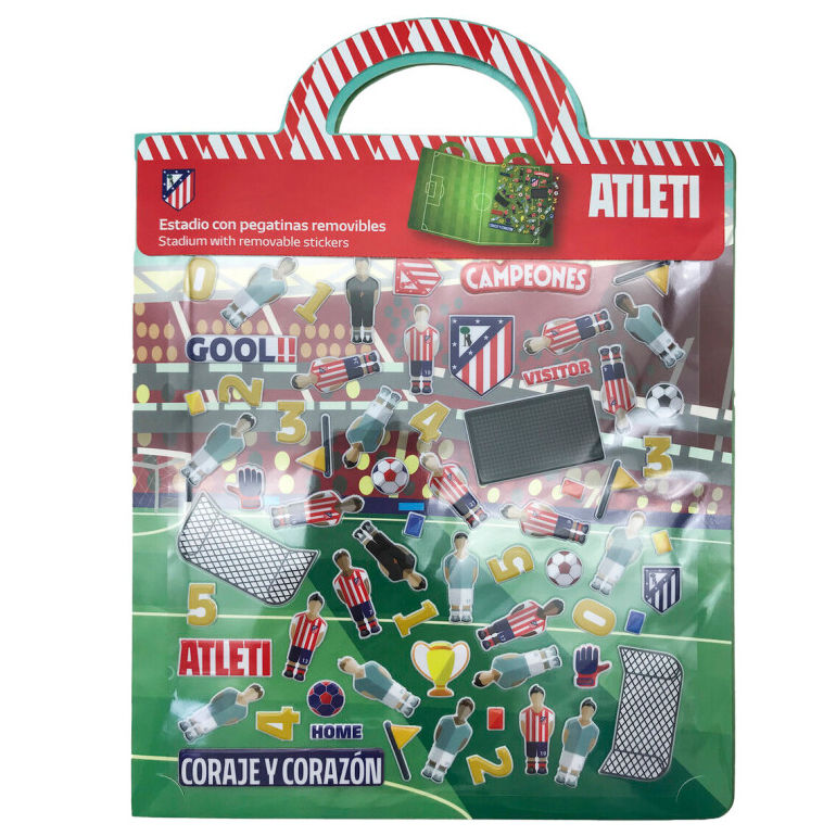 Atletico de Madrid reusable stadium 3D stickers book Nerdscape
