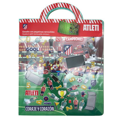 Atletico de Madrid reusable stadium 3D stickers book Nerdscape