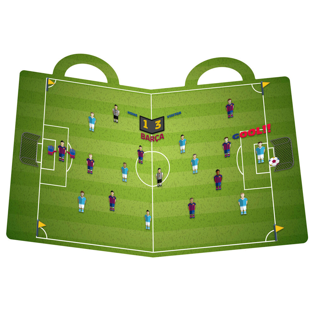 FC Barcelona reusable stadium 3D stickers book Nerdscape