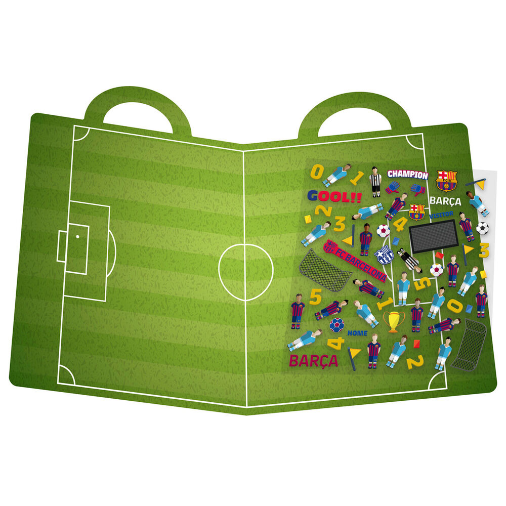 FC Barcelona reusable stadium 3D stickers book Nerdscape