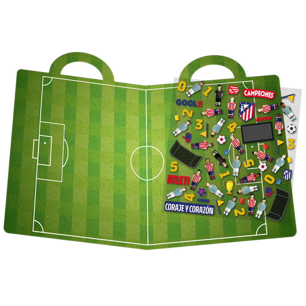 Atletico de Madrid reusable stadium 3D stickers book Nerdscape