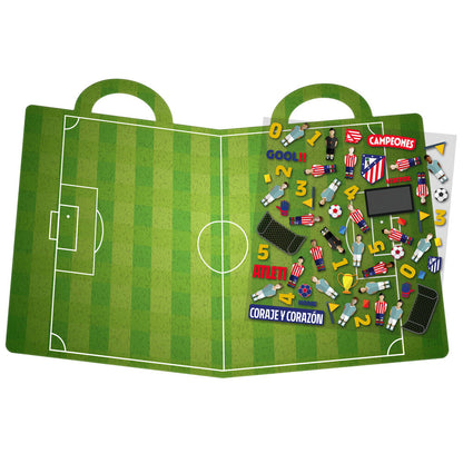 Atletico de Madrid reusable stadium 3D stickers book Nerdscape