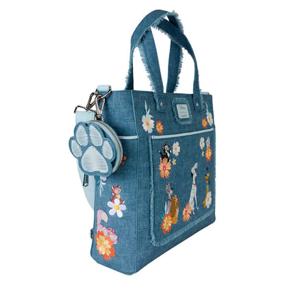 Loungefly Disney Denim Backpack bag + purse Nerdscape