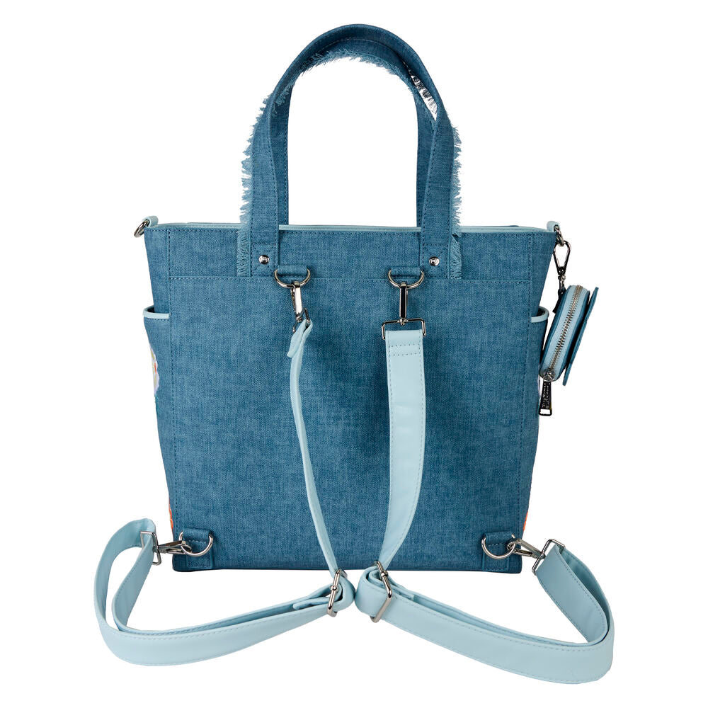 Loungefly Disney Denim Backpack bag + purse Nerdscape