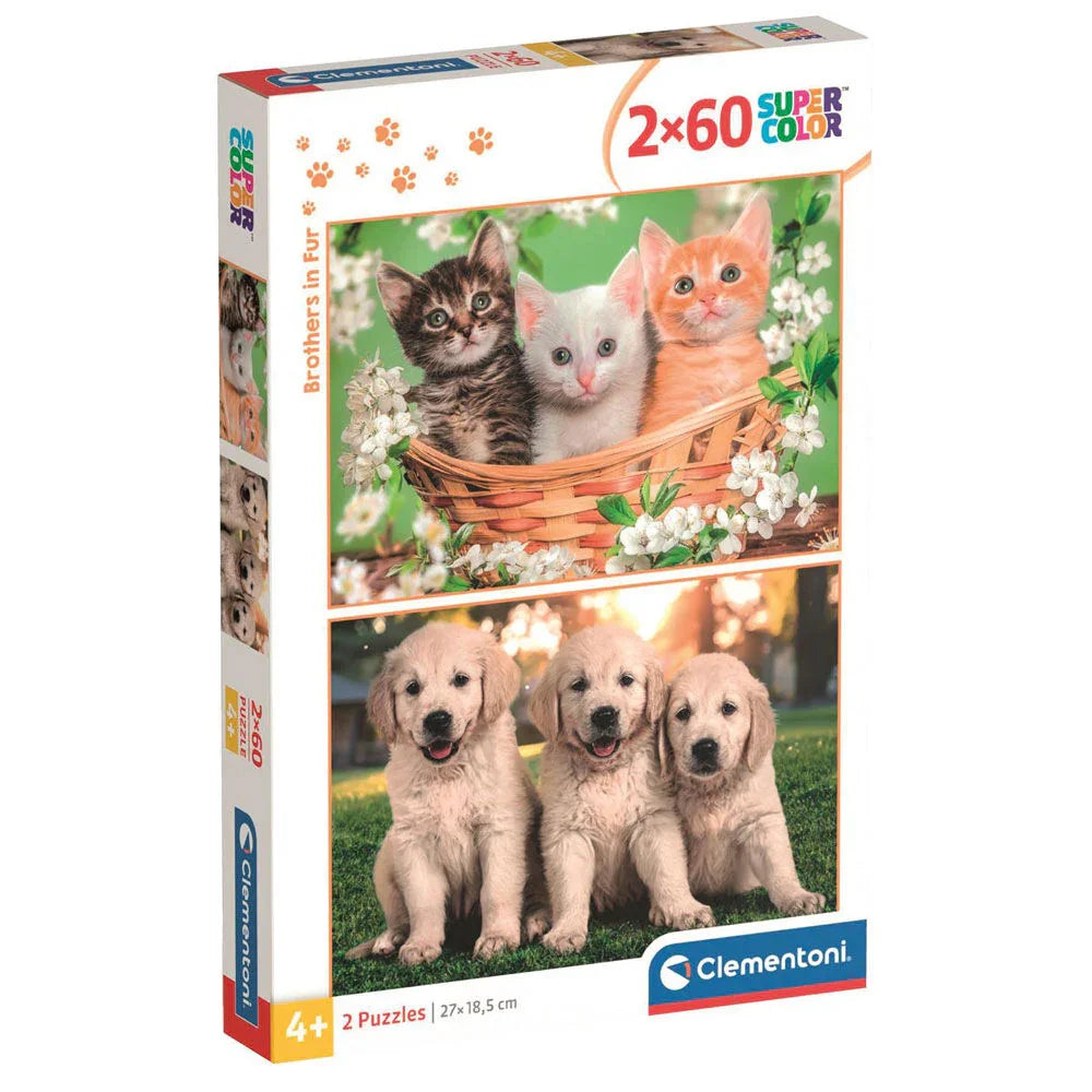 Brothers in Fur puzzle 2x60pcs Nerdscape