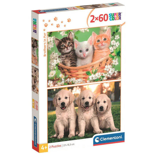 Brothers in Fur puzzle 2x60pcs Nerdscape