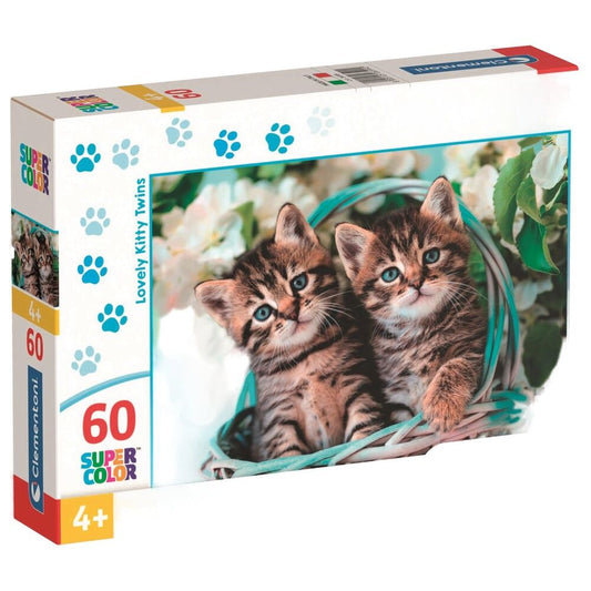 Puzzle de 60 pièces « Adorables chatons jumeaux »