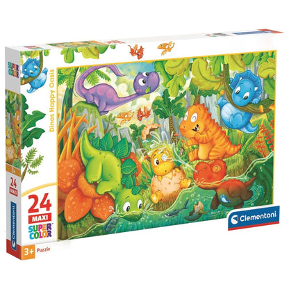 Dinos Happy Oasis maxi puzzle 24pcs Nerdscape