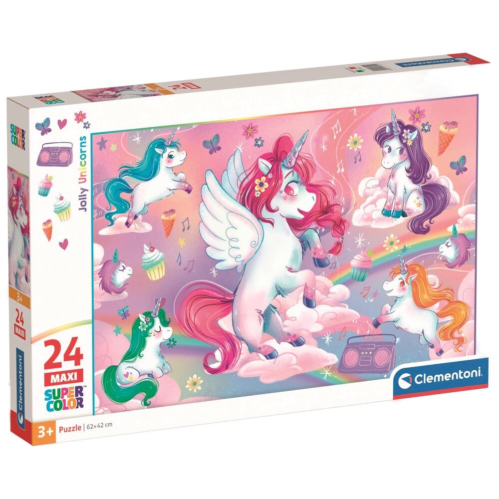 Jolly Unicorns maxi puzzle 24pcs Nerdscape