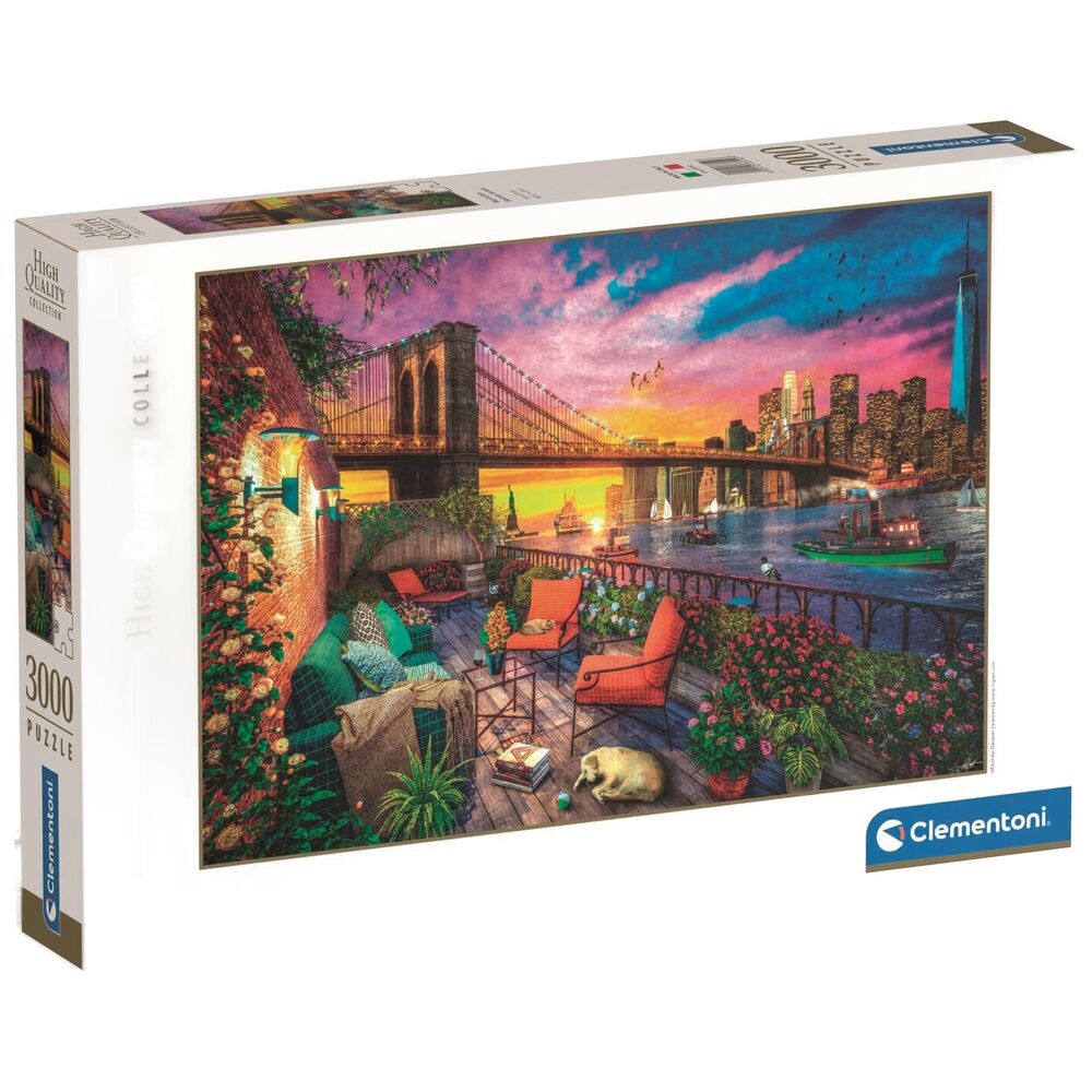 High Quality Manhattan Balcony Sunset puzzle 3000pcs Nerdscape