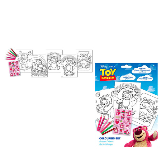 Disney Pixar Toy Story Lotso Colouring Set with notebook Nerdscape