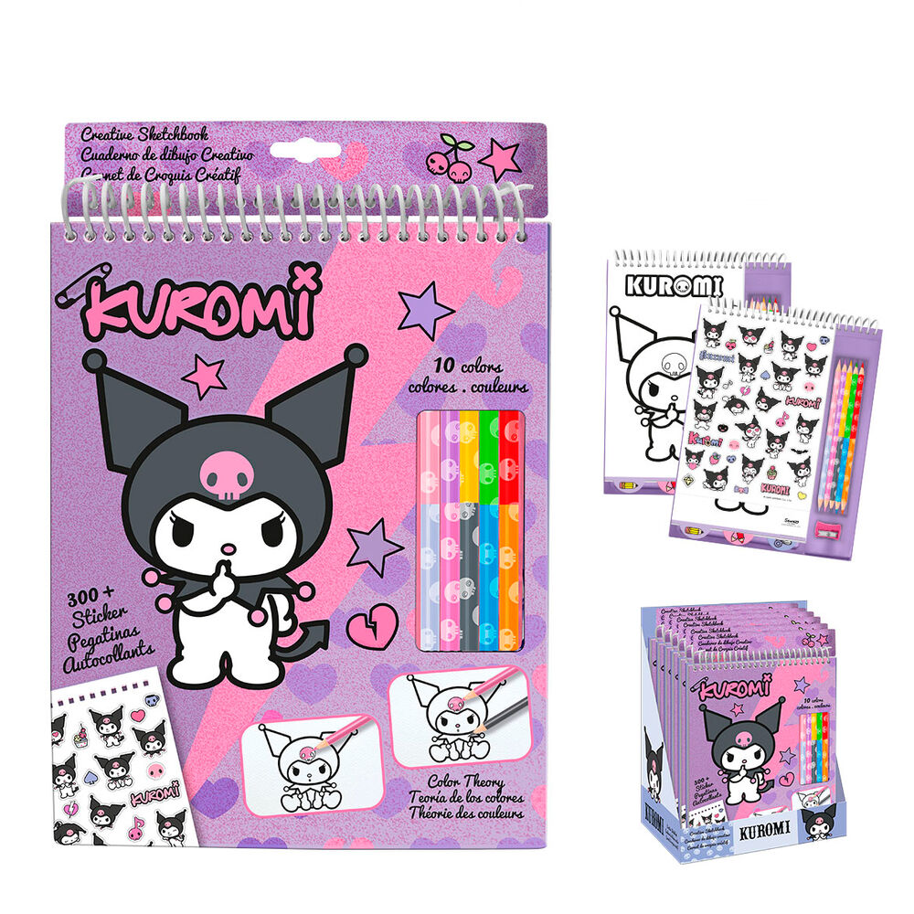 Hello Kitty Kuromi Colouring set + pencils Nerdscape