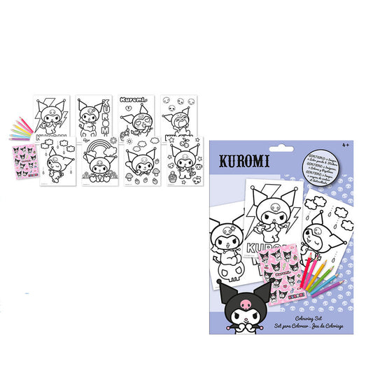 Hello Kitty Kuromi Colouring set with stickers Nerdscape