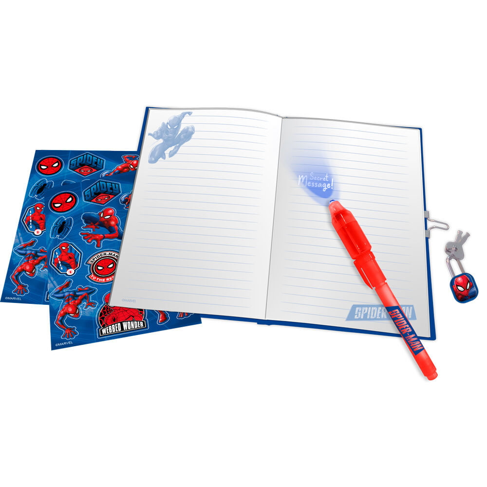 Marvel Spiderman Diary + Magic pen Nerdscape