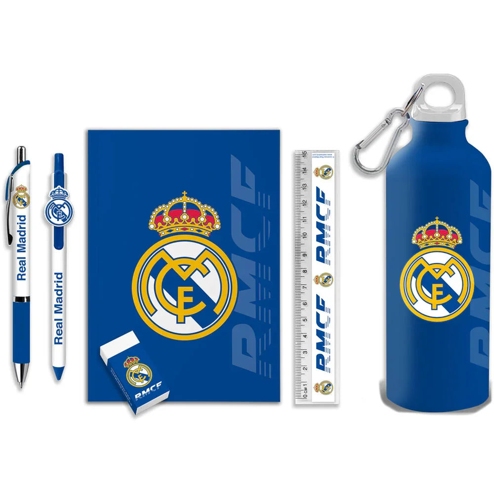 Real Madrid Stationery + Bottle set Nerdscape