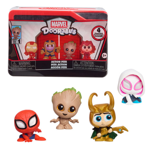Doorables Marvel Action Mini Peek Capsule surprise assortie de 4 figurines