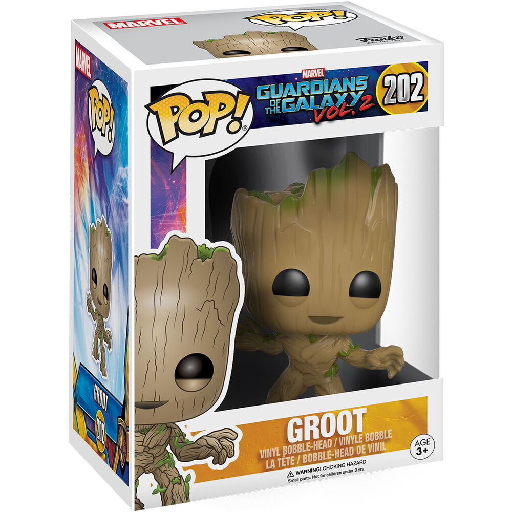 Funko Pop! Guardians of the Galaxy 2 Groot - Figura da Collezione Vinyl Nerdscape