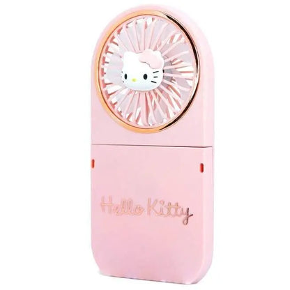 Ventilatore portatile rosa Hello Kitty Nerdscape, design kawaii, accessorio nerd collezionabile.