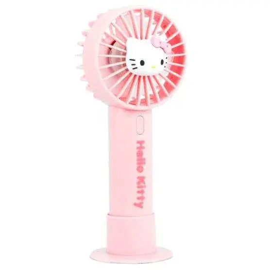 Ventilatore portatile rosa Hello Kitty, design kawaii, accessorio per fan nerd su Nerdscape