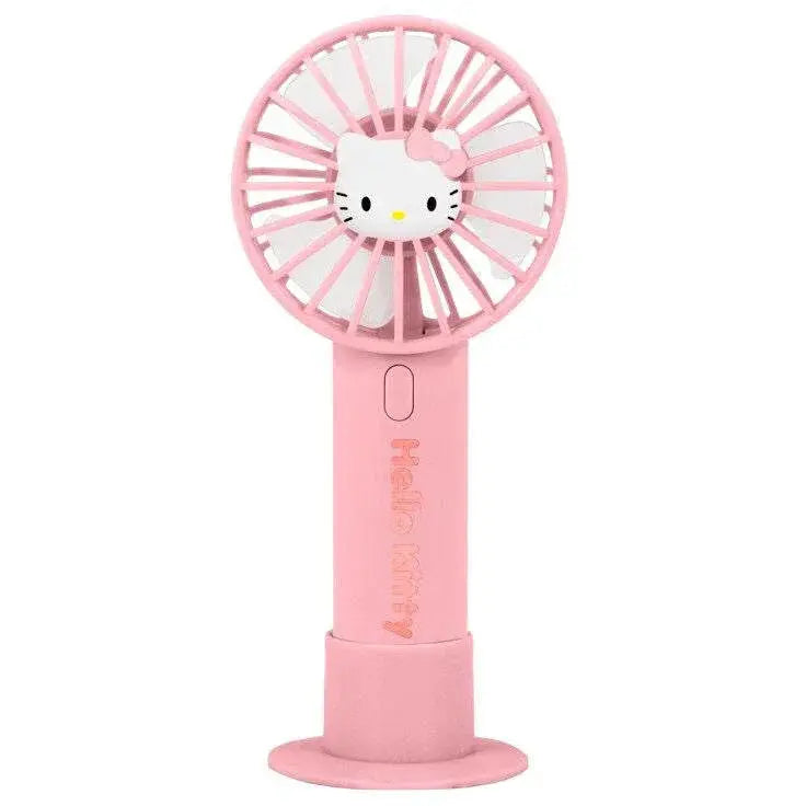 Hello Kitty 3D mini handheld fan with rechargeable battery and adjustable speeds