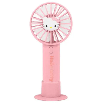 Hello Kitty 3D mini handheld fan with rechargeable battery and adjustable speeds