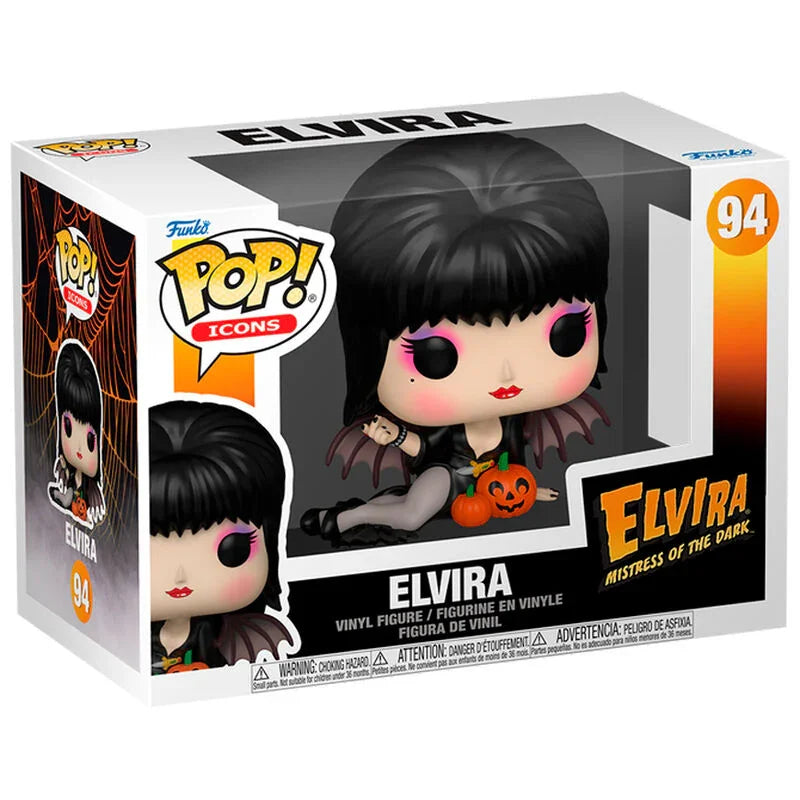 Funko Pop! Elvira Mistress of the Dark Elvira con Zucche - Figura da Collezione Vinyl Nerdscape