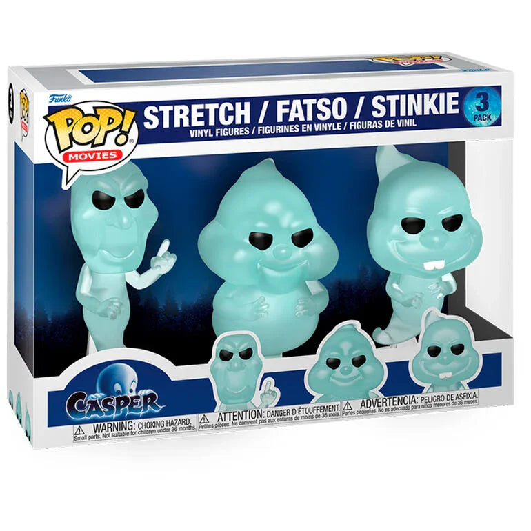 Funko Pop! Casper Ghostly Trio - Figura da Collezione Vinyl (Stretch, Fatso, Stinkie) Nerdscape